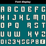 Custom White Green Reversible Gradient Football Jersey Personalized Football Shirts for Men Women  Printed Team Name Number Logo