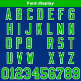 Custom Blue Green Reversible Gradient Football Jersey Personalized Football Shirts for Men Women  Printed Team Name Number Logo