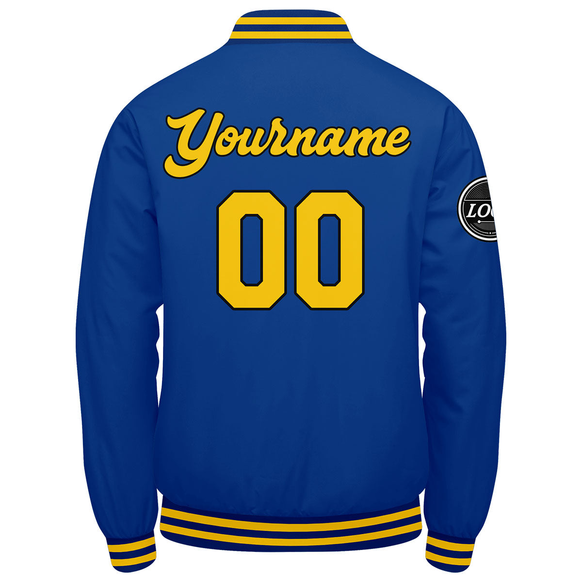 Custom Varsity Jacket Letterman jacket for Men, Women and Youth Royal Yellow enthsush