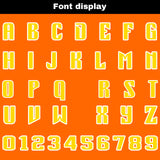 Custom Orange Blue Reversible Football Jersey Personalized Gradient Football Shirts for Men Printed Team Name Number Logo