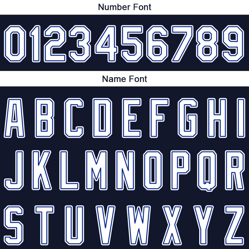 Custom Long Sleeve Windbreaker Jackets Uniform Printed Your Logo Name Number Navy-White-Royal enthsush