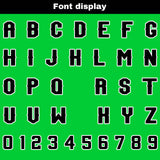 Custom Blue Green Football Jersey Personalized Gradient Football Shirts for Men Printed Team Name Number Logo