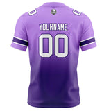 Custom Purple Gradient Football Jersey Personalized Football Shirts for Men Women  Printed Team Name Number Logo