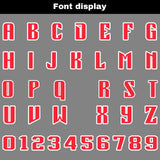 Custom Red Gray Reversible Football Jersey Personalized Gradient Football Shirts for Men Printed Team Name Number Logo