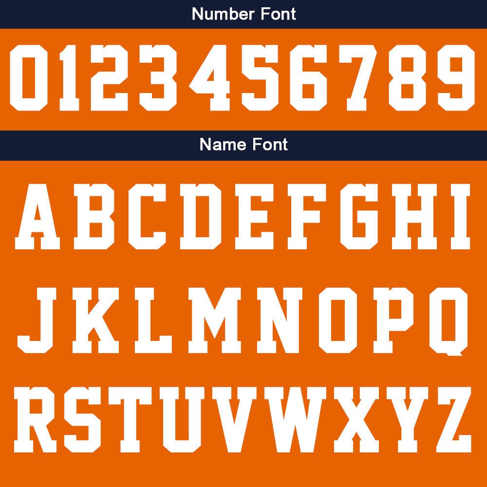 Custom Navy Orange Sweatshirt Hoodie For Men Women Girl Boy Print Your Logo Name Number enthsush