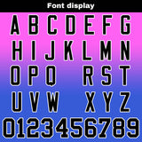 Custom Pink Blue Reversible Gradient Football Jersey Personalized Football Shirts for Men Women  Printed Team Name Number Logo