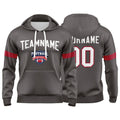 Custom Sweatshirt Hoodie For Man Woman Girl Boy Print Your Logo Name Number Dark Gray enthsush