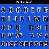 Custom Black Blue Football Jersey Personalized Gradient Football Shirts for Men Printed Team Name Number Logo