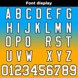 Custom Light Blue Orange Reversible Gradient Football Jersey Personalized Football Shirts for Men Women  Printed Team Name Number Logo