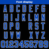 Custom Black Royal Reversible Gradient Football Jersey Personalized Football Shirts for Men Women  Printed Team Name Number Logo