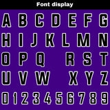 Custom Purple Black Reversible Football Jersey Personalized Gradient Football Shirts for Men Printed Team Name Number Logo