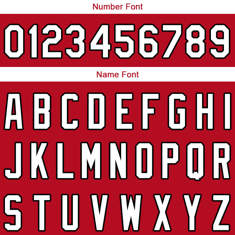Custom Long Sleeve Windbreaker Jackets Uniform Printed Your Logo Name Number Red-White-Black enthsush