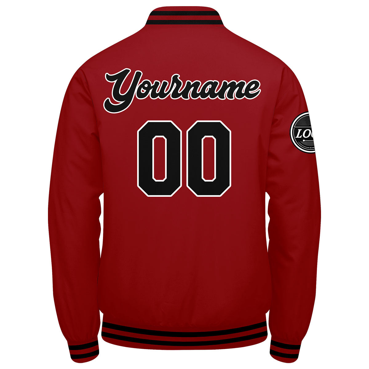 Custom Varsity Jacket Letterman jacket for Men, Women and Youth Red Black enthsush