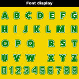 Custom Yellow Green Reversible Football Jersey Personalized Gradient Football Shirts for Men Printed Team Name Number Logo