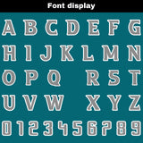 Custom Blue Gray Reversible Football Jersey Personalized Gradient Football Shirts for Men Printed Team Name Number Logo