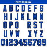 Custom White Royal Reversible Gradient Football Jersey Personalized Football Shirts for Men Women  Printed Team Name Number Logo