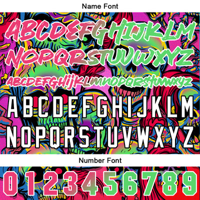 Custom Baseball Jersey Personalized Baseball Shirt for Men Women Kids Youth Teams Stitched and Print Pink&Green enthsush