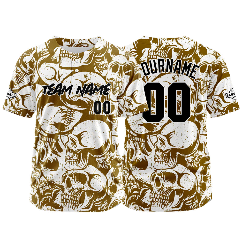 Custom Baseball Jersey Personalized Baseball Shirt for Men Women Kids Youth Teams Stitched and Print Brown&White enthsush
