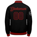 Custom Varsity Jacket Letterman jacket for Men, Women and Youth Marroon Black Orange