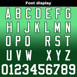 Custom Green Reversible Gradient Football Jersey Personalized Football Shirts for Men Women  Printed Team Name Number Logo