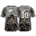 Custom Baseball Jersey Personalized Baseball Shirt for Men Women Kids Youth Teams Stitched and Print Gray&Green enthsush