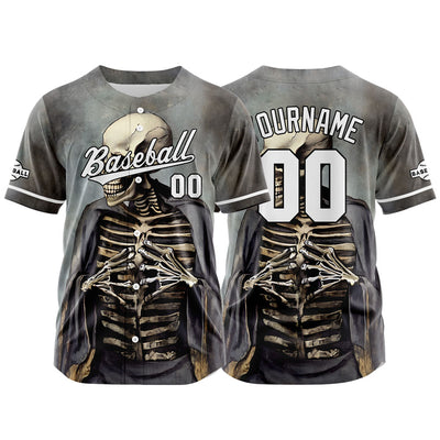 Custom Baseball Jersey Personalized Baseball Shirt for Men Women Kids Youth Teams Stitched and Print Gray&Green enthsush