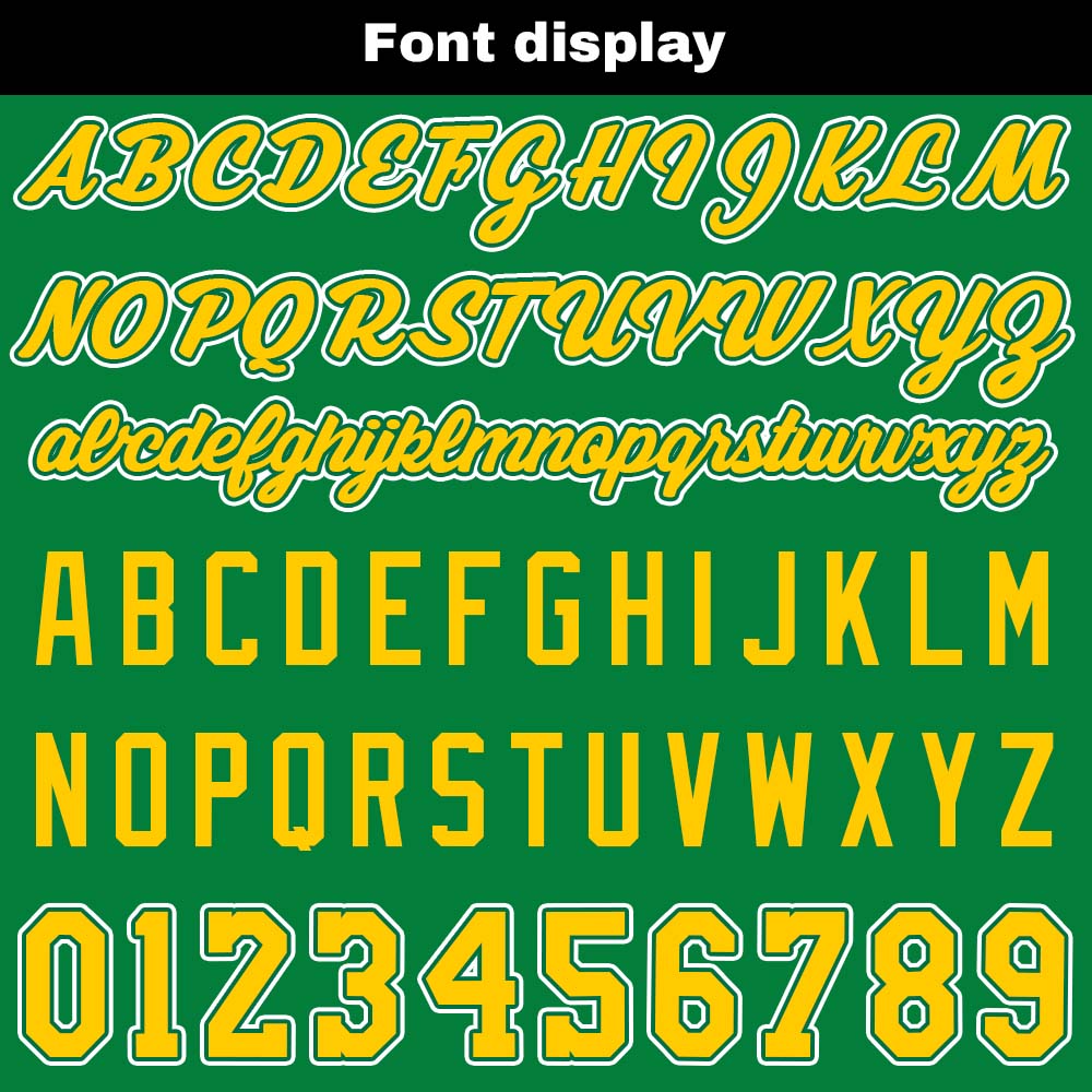 Custom basketball jersey shorts for men and women. Embroidered and printed name, number and logo Green&Yellow enthsush