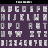 Custom Purple Gray Reversible Football Jersey Personalized Gradient Football Shirts for Men Printed Team Name Number Logo