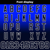 Custom Royal&Navy Gradient Football Jersey Personalized Football Shirts for Men Women  Printed Team Name Number Logo