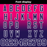 Custom Rose Dark Purple Reversible Gradient Football Jersey Personalized Football Shirts for Men Women  Printed Team Name Number Logo