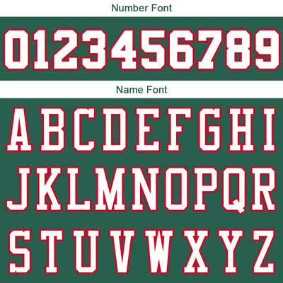 Custom Stitched Basketball Jersey for Men, Women And Kids Green-White-Red enthsush