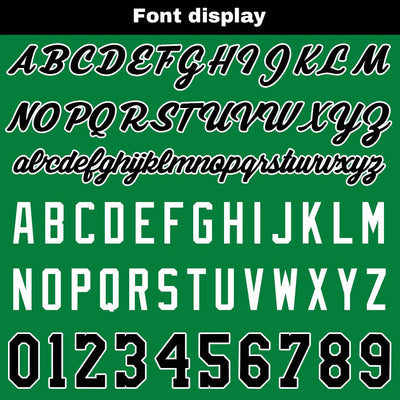 Custom basketball jersey shorts for men and women. Embroidered and printed name, number and logo Green&Black enthsush
