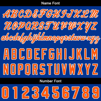 Custom Gradient Hoodie For Man Woman Girl Boy Print Your Logo Name Number Royal Orange enthsush