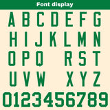 Custom Cream Green Reversible Gradient Football Jersey Personalized Football Shirts for Men Women  Printed Team Name Number Logo