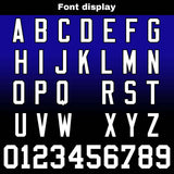 Custom Royal Black Reversible Gradient Football Jersey Personalized Football Shirts for Men Women  Printed Team Name Number Logo