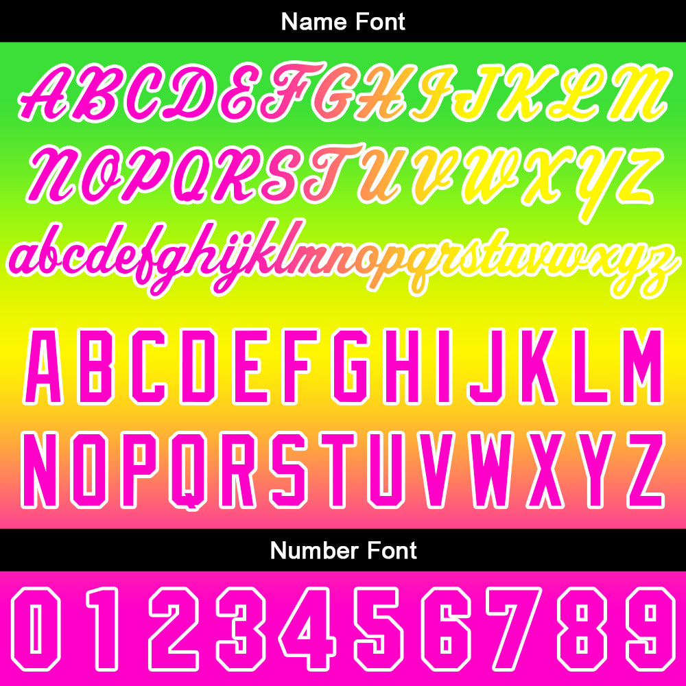 Custom Gradient Hoodie For Man Woman Girl Boy Print Your Logo Name Number Green Yellow Pink enthsush