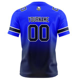 Custom Royal&Navy Gradient Football Jersey Personalized Football Shirts for Men Women  Printed Team Name Number Logo