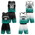 Custom Rose Green Reversible Basketball Suit for Adults and Kids Personalized Jersey enthsush
