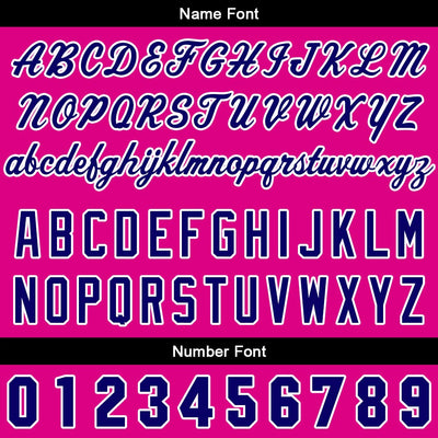 Custom Gradient Hoodie For Man Woman Girl Boy Print Your Logo Name Number Fuchsia Navy enthsush