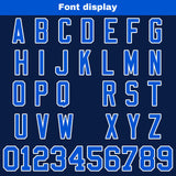 Custom Navy White Reversible Gradient Football Jersey Personalized Football Shirts for Men Women  Printed Team Name Number Logo