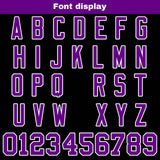 Custom Black Purple Reversible Gradient Football Jersey Personalized Football Shirts for Men Women  Printed Team Name Number Logo