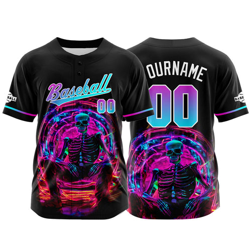 Custom Baseball Jersey Personalized Baseball Shirt for Men Women Kids Youth Teams Stitched and Print Light Blue enthsush