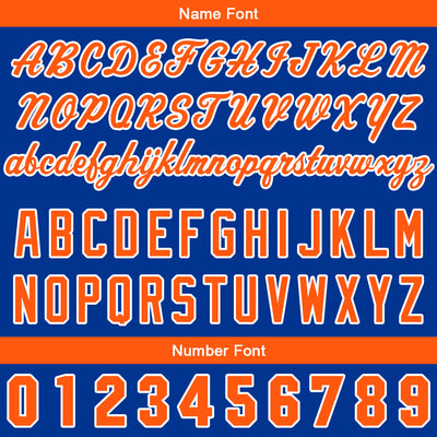 Custom Full Print Design Authentic Baseball Jersey orange-blue enthsush