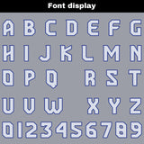 Custom Gray Blue Reversible Gradient Football Jersey Personalized Football Shirts for Men Women  Printed Team Name Number Logo