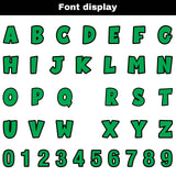 Custom Green Black Football Jersey Personalized Gradient Football Shirts for Men Printed Team Name Number Logo