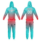 Custom Aqua Sweatshirt Hoodie For Men Women Girl Boy Print Your Logo Name Number