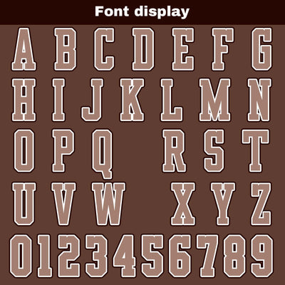 Custom Brown Basketball Jersey Uniform Suit Printed Your Logo Name Number enthsush