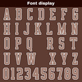 Custom Brown Basketball Jersey Uniform Suit Printed Your Logo Name Number