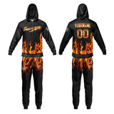 Custom Black Gold Sweatshirt Hoodie For Men Women Girl Boy Print Your Logo Name Number