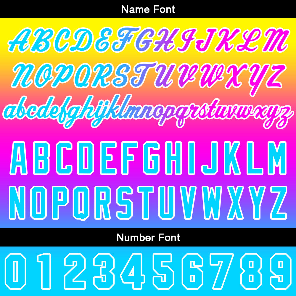 Custom Gradient Hoodie For Man Woman Girl Boy Print Your Logo Name Number Yellowish Purple Blue enthsush